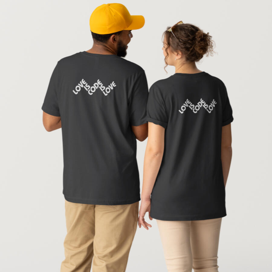 Love Is Code Tee - Couple Back