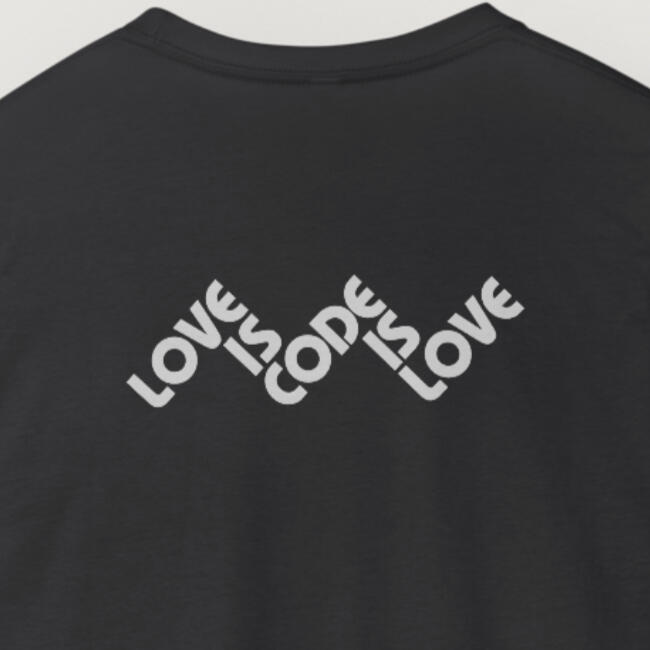Love Is Code Tee Graphic Detail